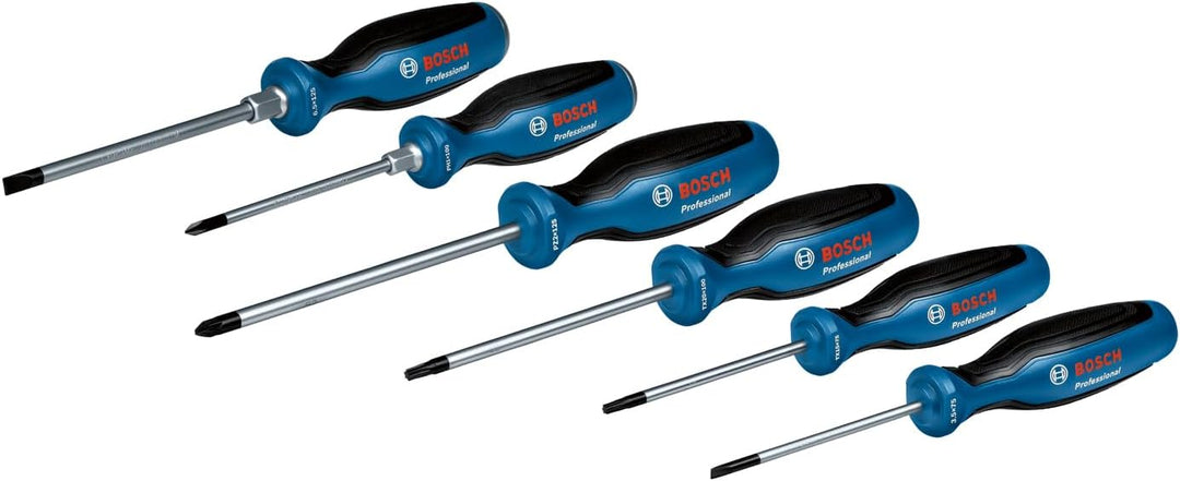 Bosch Professional Handwerkzeug-Set, 13-teilig (inkl. 6x Schraubendreher, 1x Massband 5 m, 1x Wasser