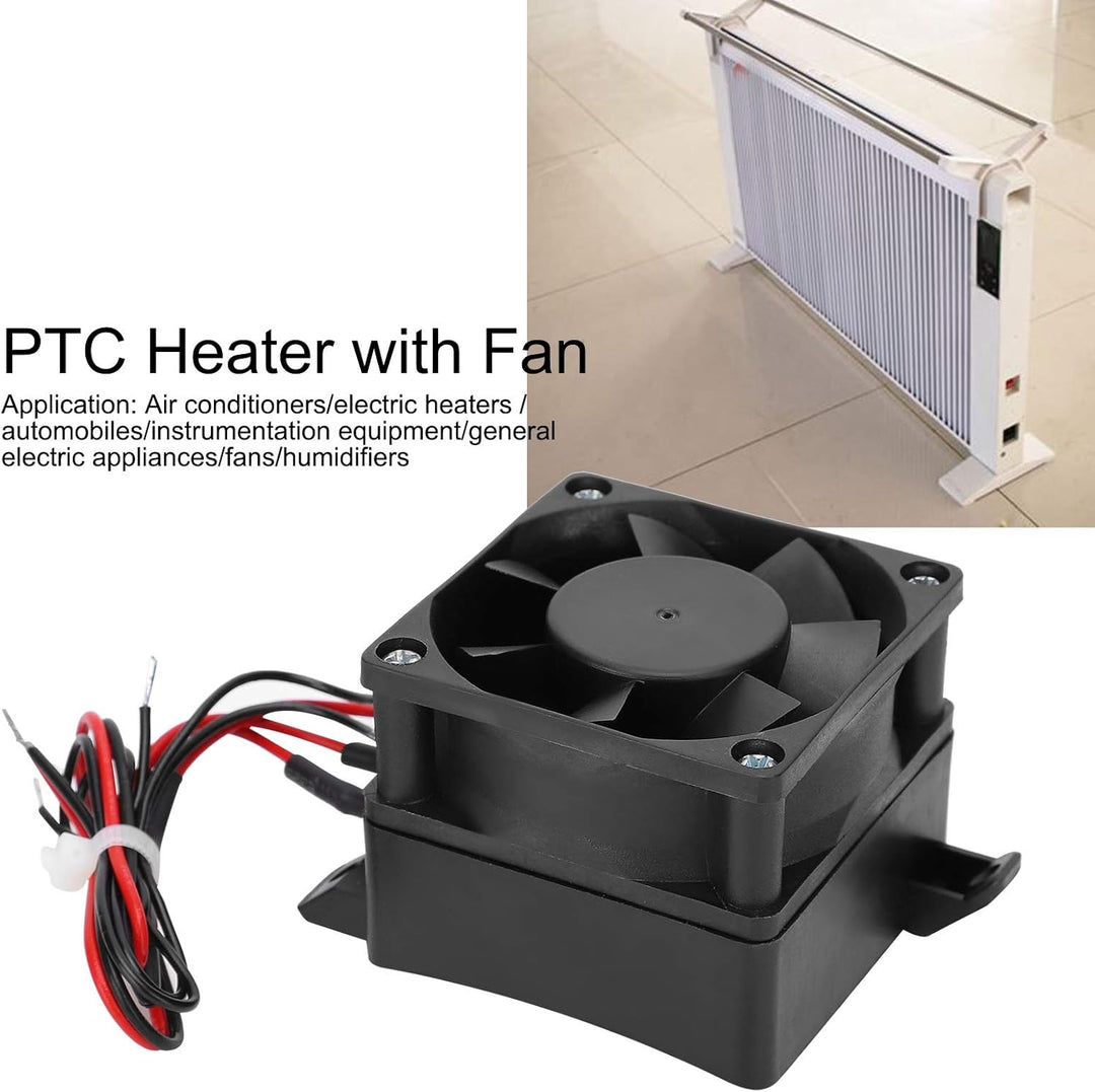 Telituny Heizung 220V 300W PTC-Heizung mit Lüfter Elektrischer Keramik-Thermostat PTC-Lufterhitzer H