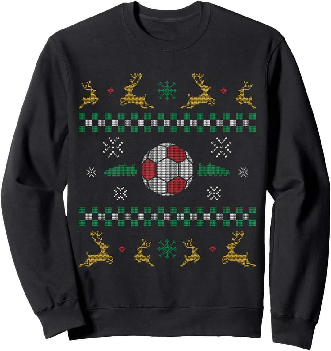 Fussball Ugly Christmas Sweater Fussball Spieler Fan Trainer Sweatshirt