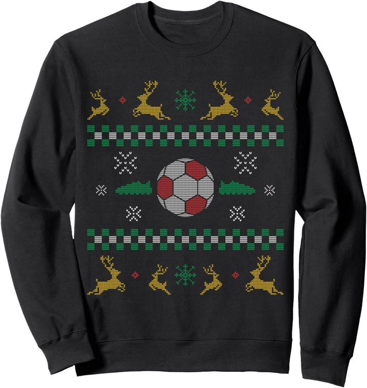 Fussball Ugly Christmas Sweater Fussball Spieler Fan Trainer Sweatshirt