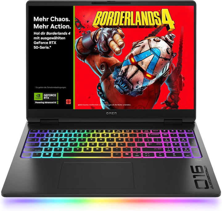 Omen MAX Gaming Laptop, 16" 2.5K WUXGA Display 240Hz, Intel Ultra 7-255HX (20C) 13 NPU Tops, NVIDIA