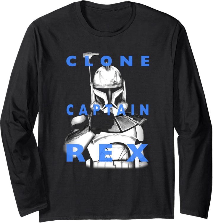 Star Wars: The Clone Wars Clone Captain Rex Name Stack Langarmshirt