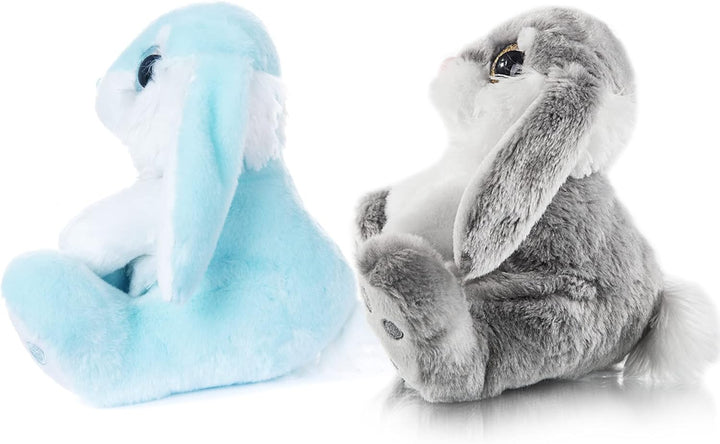 My OLi Osterhase Kuscheltiere 2 Stück Plüsch Hasen 18cm Floppy Ohren Sitzen Stofftier Hase für Kinde