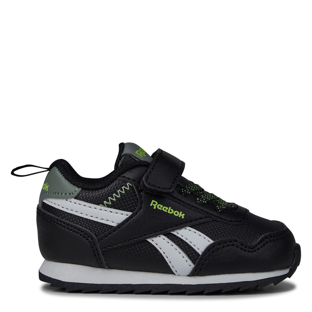Reebok Unisex Baby Royal Classic Jogger 3 Sneaker 20 EU Core Black Harmony Green Acid Yellow, 20 EU