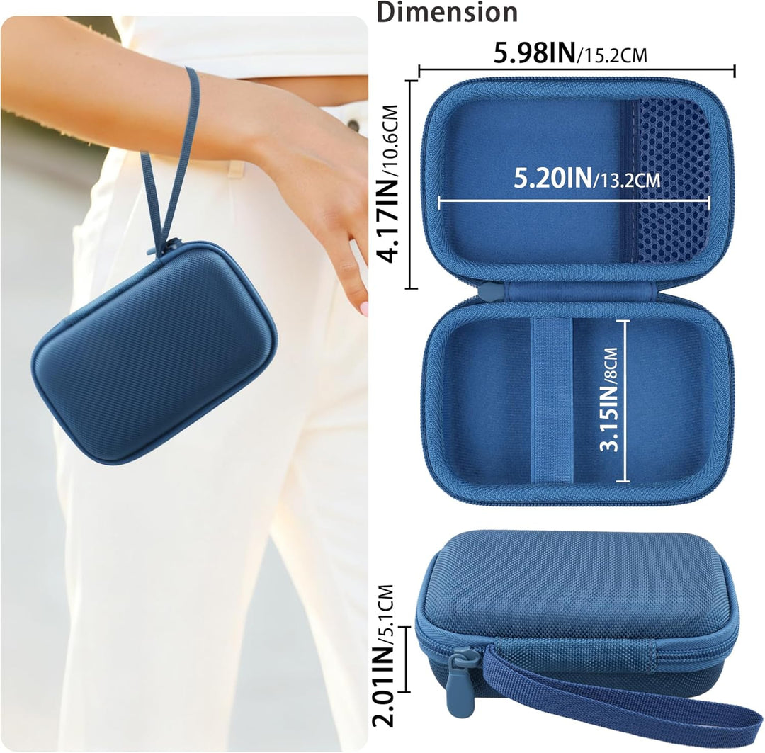 co2CREA Hart Reise Schutz Hülle Etui Tasche für JBL GO 5 /GO 4 /GO 3 tragbarer Bluetooth Lautspreche