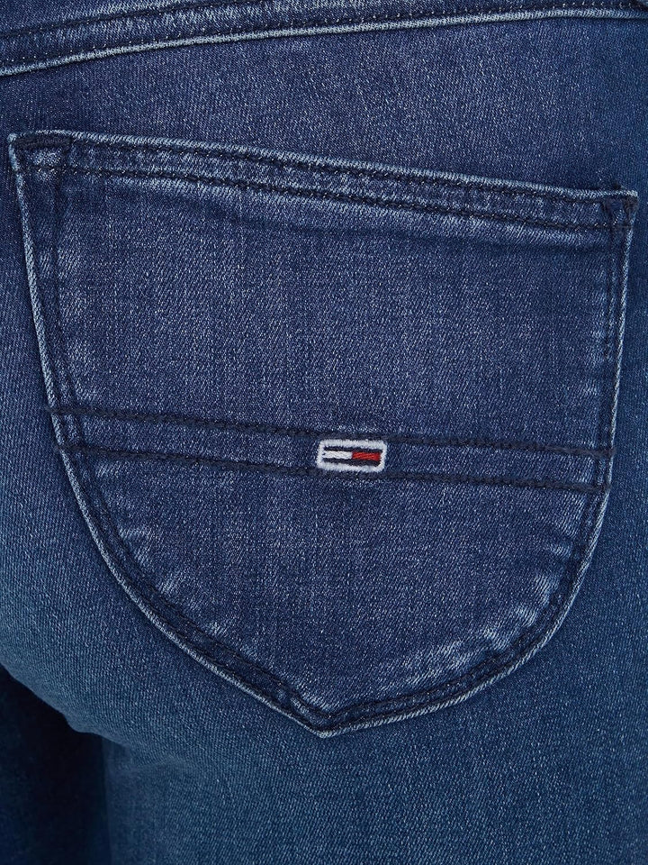 Tommy Jeans Damen Jeanshosen 24W / 28L Blau (New Niceville Mid Blue Stretch), 24W / 28L Blau (New Ni