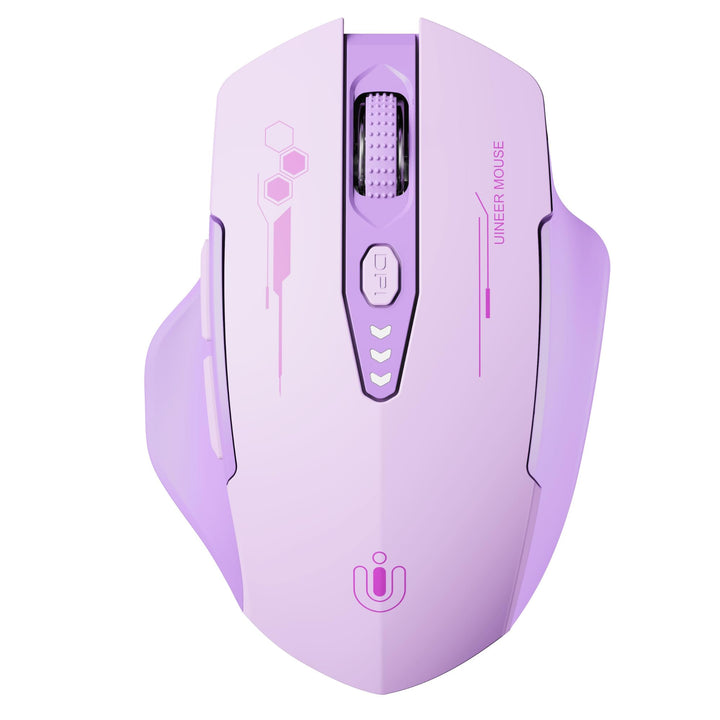 Uineer Bluetooth Maus, [aktualisiert] Maus kabellos Tri-Modus (BT 5.0/4.0+2,4 GHz), sichtbare Batter