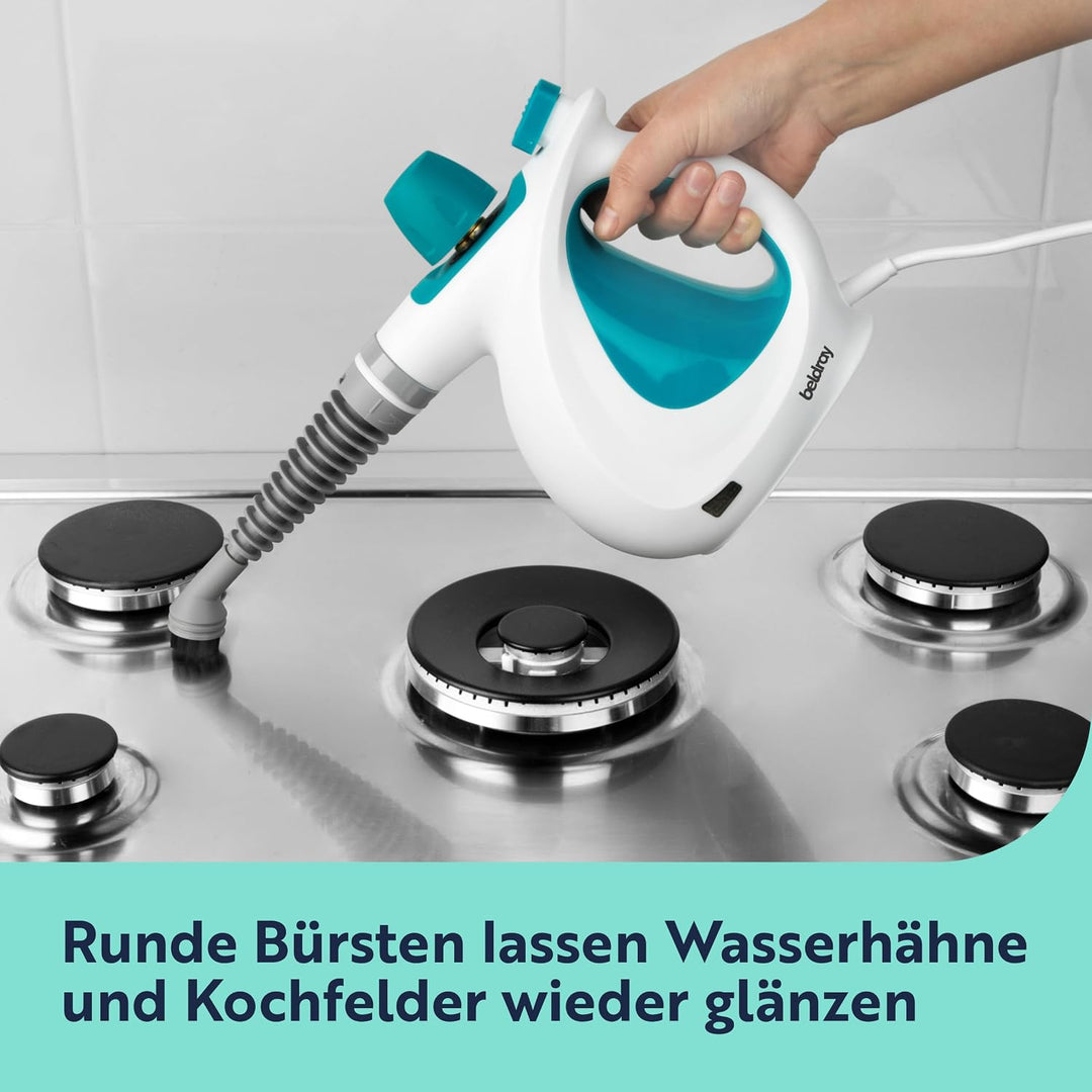 Beldray BEL0701TQN-VDE 10-in-1 Handpolsterung Badfliesen Spiegel Fenster Handdampfreiniger mit europ