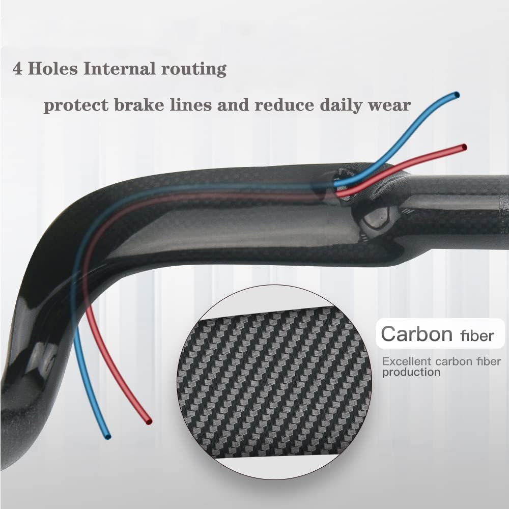 Carbon Rennrad Lenker，RXL SL Drop Bar 31.8mm Carbonfaser Fahrrad Schwarz Matt/glänzend Interne Linie
