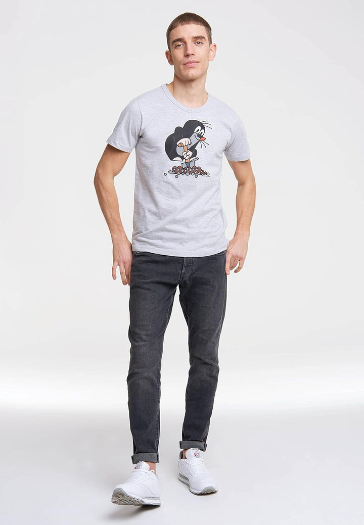 Logoshirt® TV I Der kleine Maulwurf I Hügel I T-Shirt Print I Damen &amp; Herren I kurzärmlig I Lizenzie