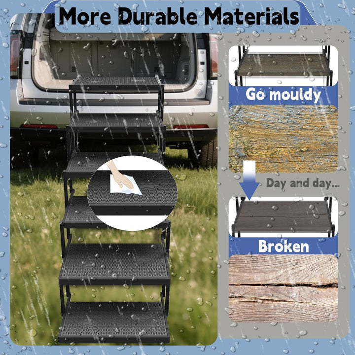 Hundetreppe Auto Klappbarfür kleine Hunde, Hunderampe Auto mit erhöhter Tragfähigkeit, Hunderampe Au