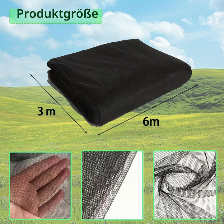 Mückennetz Bett, 3 m x 6 m Moskitonetz Bett, Schwarz Moskitonetz, Wiederverwendbar Mückennetz, Mosqu