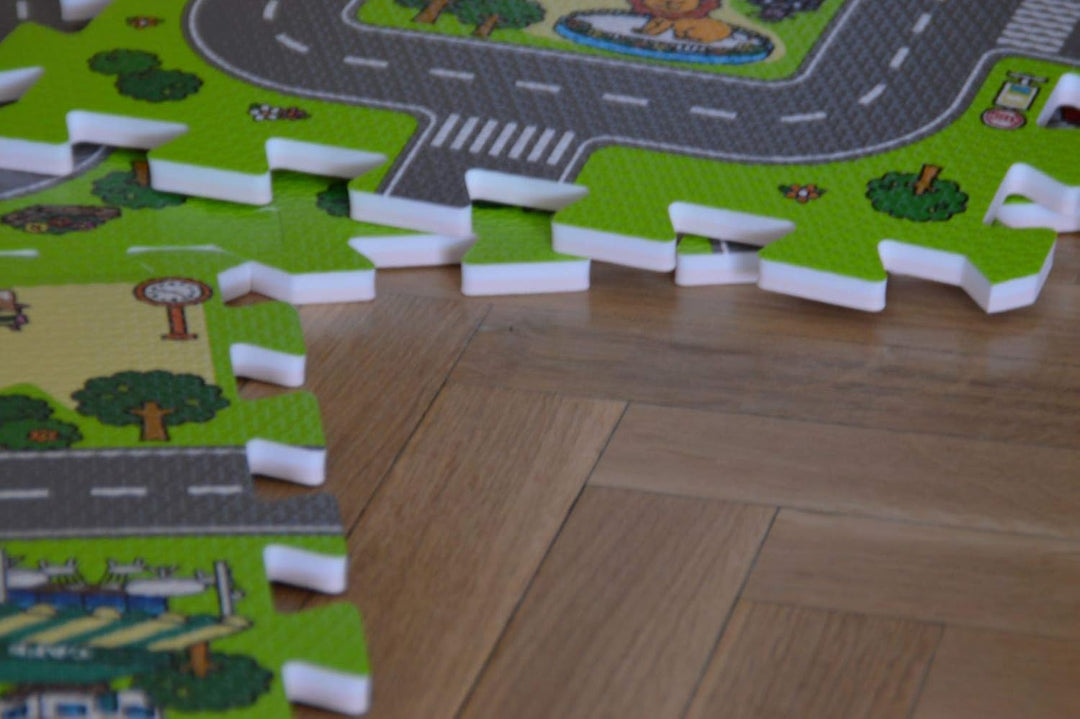 9 stücke Baby Eva Schaum Puzzle Matte für Kinder. Rennbahn Spielmatte. 9 Stück. 30 x 30 x 1 cm. je d