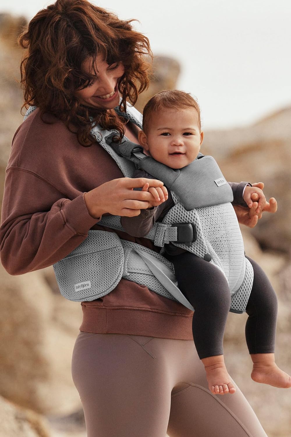 BabyBjörn Taschenbeutel für Babytrage, Netzstoff, Grau Taschenbeutel für Babytrage Grau, Taschenbeut