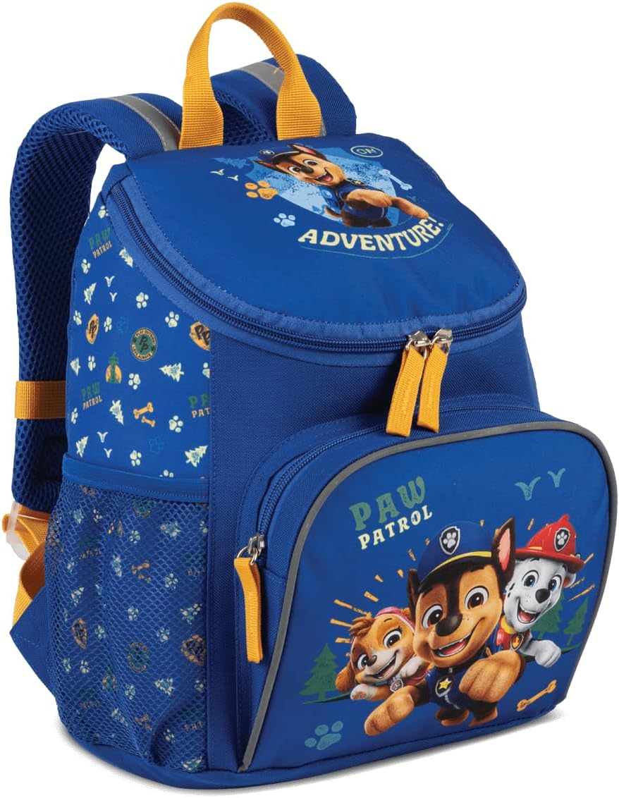 Paw Patrol Rucksack mit Chase, Marshall und Skye Jungen Mädchen von 3-6 Jahren, Kita- und Kindergart
