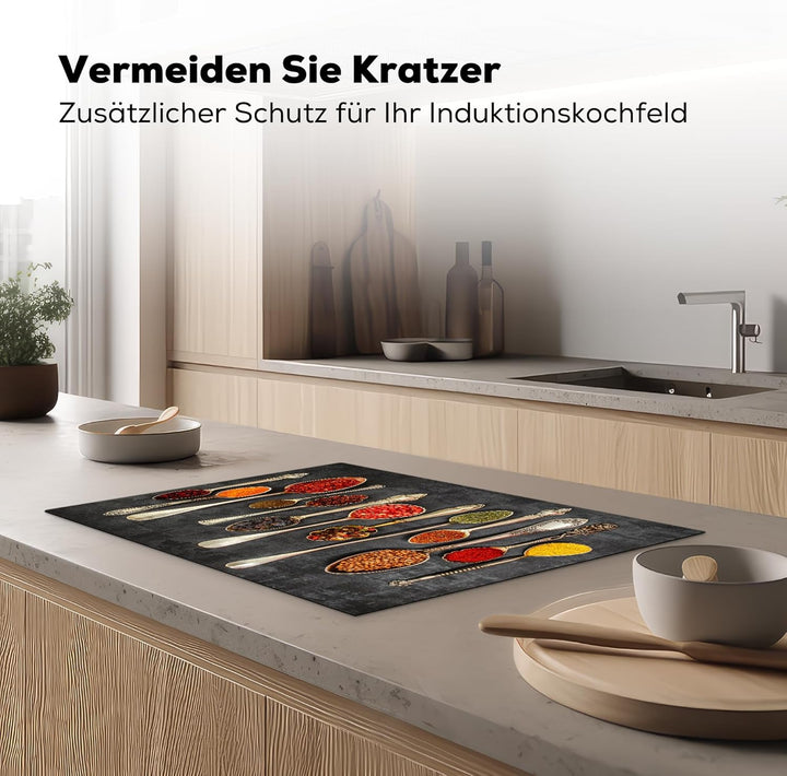 KitchenYeah© Herdabdeckplatte 75x52 cm Einteilig Ceranfeld Abdeckplatte Küche Deko Ceranfeldabdeckun