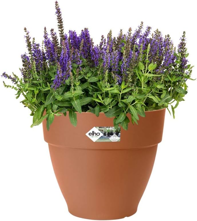 elho Vibia Campana Rund 47 - Blumentopf für Aussen - Ø 47.0 x H 40.4 cm - Braun/Terra Terra 47 cm, T