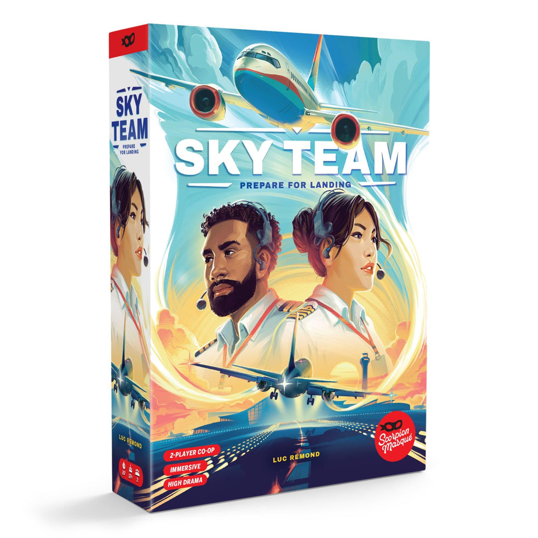 Scorpion Masqué Sky Team, kooperatives Würfelspiel, ab 14 Jahren, für 2 Spieler, 20 Minuten