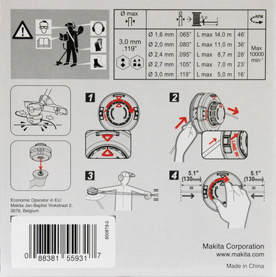 Makita Tap&Go 2,4mm