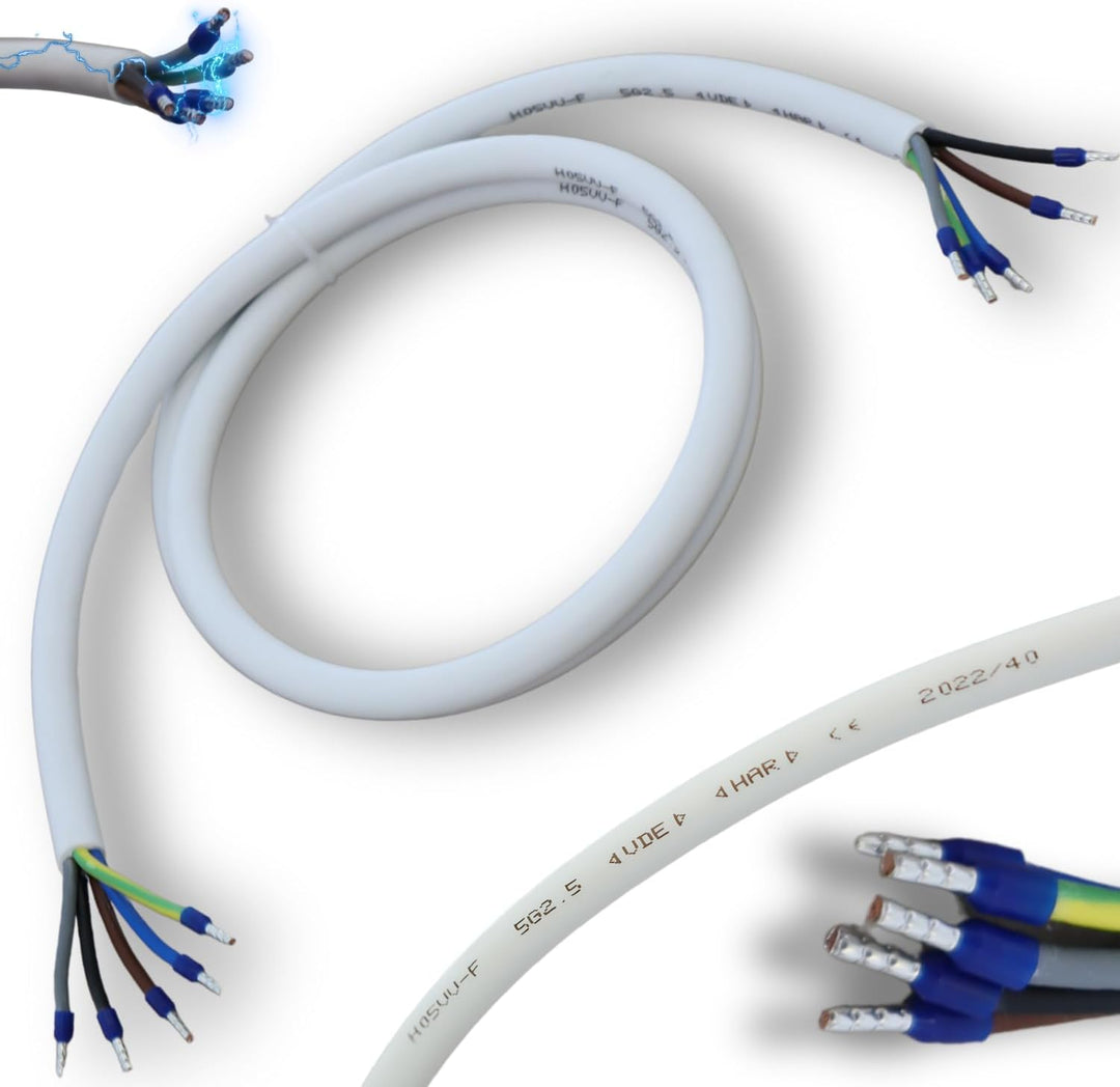 Herdanschlusskabel Anschlusskabel Herd Stromkabel Kunststoffmantelleitung H05VV-F 5X2,5mm² Starkstro