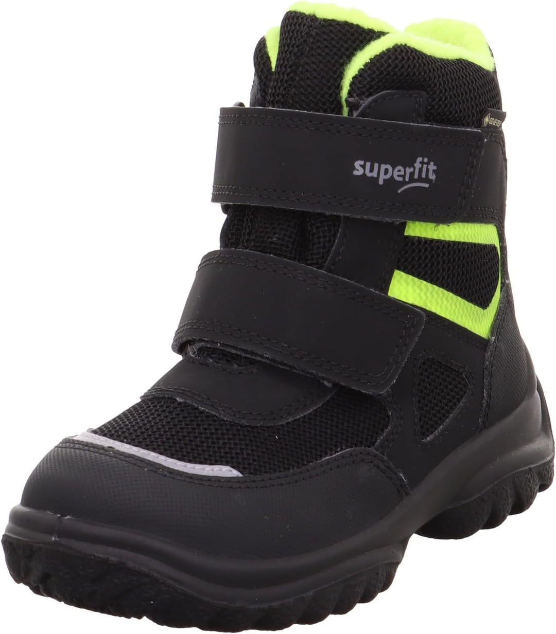 Superfit Jungen Snowcat Warm Gefütterte Gore-tex Schneestiefel 27 EU Weit Schwarz Gelb 0010, 27 EU W