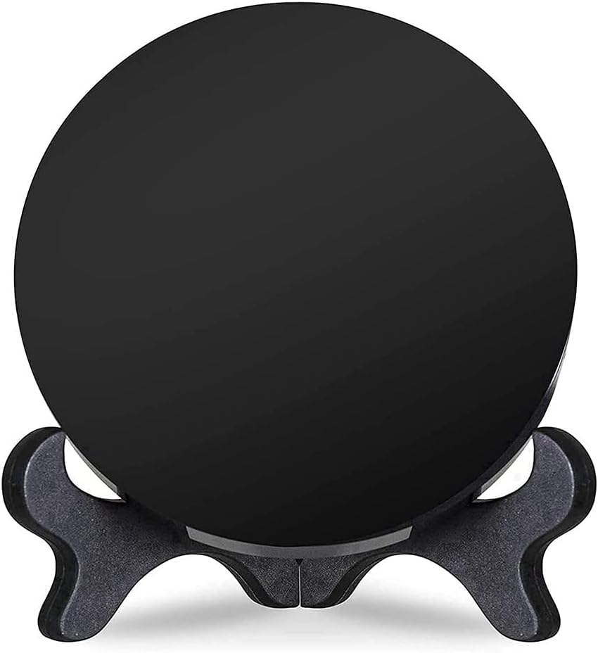 Iegefirm Obsidian mit StäNder Feng Shui Natural Crystal Haus Dekoration Sammeln Von Reichtum und Ger