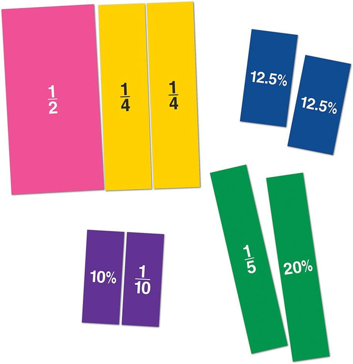 Learning Resources Doppelseitige magnetische Bruchrechenquadrate