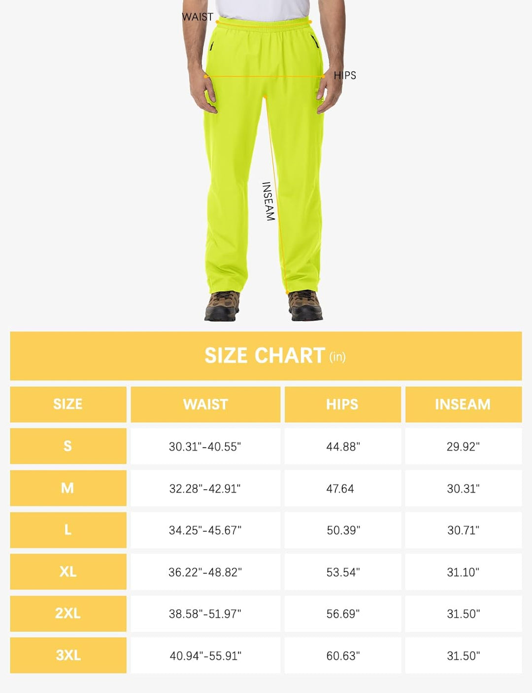 donhobo Herren Hose Wasserdicht Regenhose Leichte Winddichte Fahrrad für Outdoor Mesh Atmungsaktiv A