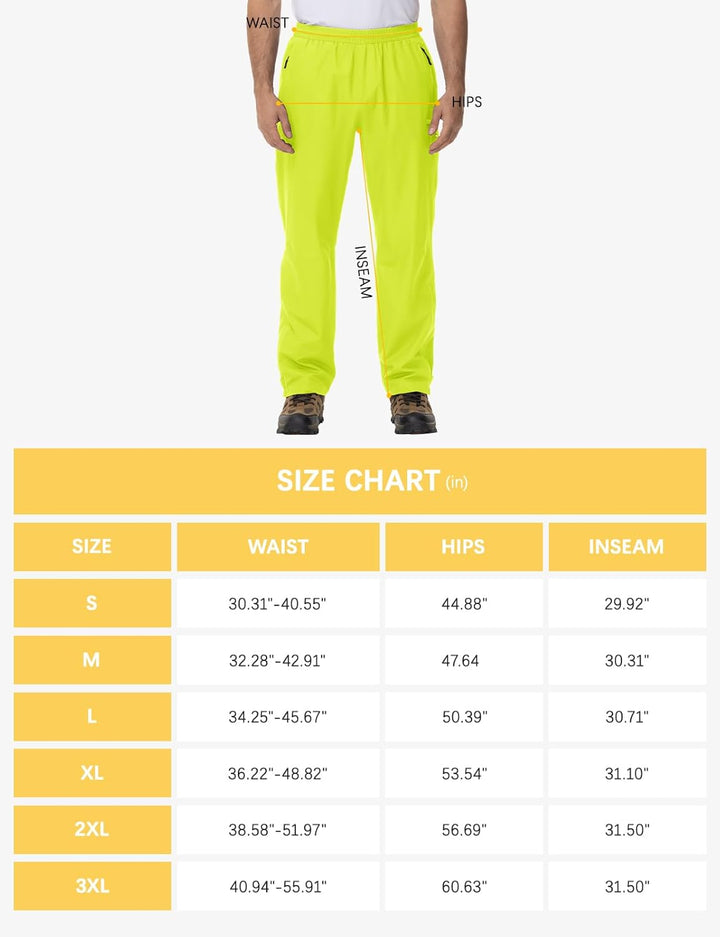 donhobo Herren Hose Wasserdicht Regenhose Leichte Winddichte Fahrrad für Outdoor Mesh Atmungsaktiv A