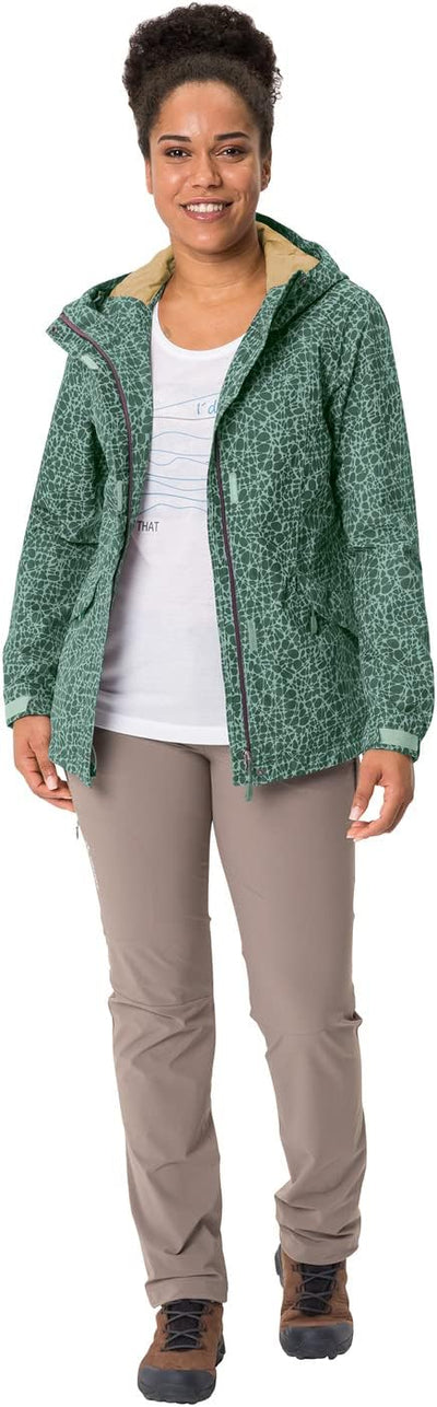 VAUDE Damen Women's Rosemoor Aop Jacket Jacke 38 dusty forest, 38 dusty forest