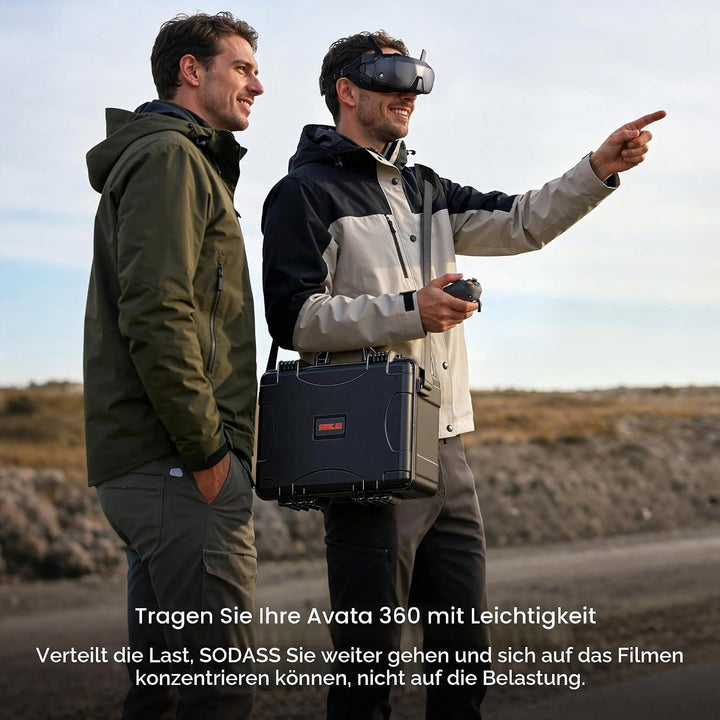 STARTRC Avata 360 Koffer, Wasserdichter Hartschalen Tasche für DJI Avata 360 Fly More Combo Zubehör
