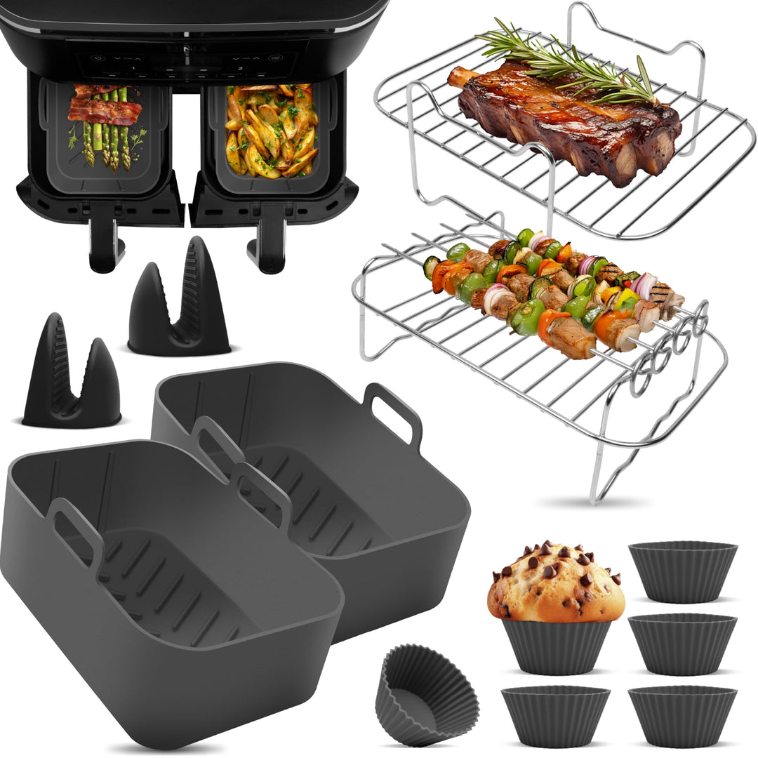 Heissluftfritteuse Zubehör – Ninja Heissluftfritteuse Zubehör – Geeignet für Ninja Foodi Max Dual Zo