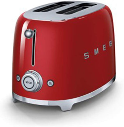 Smeg TSF01RDEU Toaster 2 Scheiben, rot