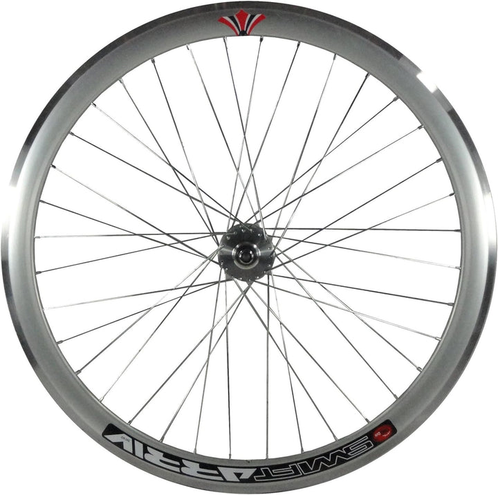 Woo Hoo Bikes Deep V 43 mm Fixie, Fixed Gear, Track, Single Speed Bike Wheels w. Flip Flop Hubs silb