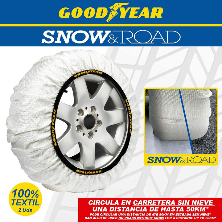 Goodyear Snow &amp; Road Grösse XXL 2er Set Textil Schneeketten für Autos SNOW &amp; ROAD GRÖSSE XXL, SNOW &amp;