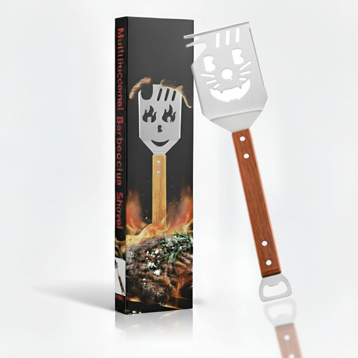 Multifunktions Grillwerkzeug,Outdoor Grillutensilien,Grillzubehör Männer Geschenk,7 in 1 Grill Zubeh