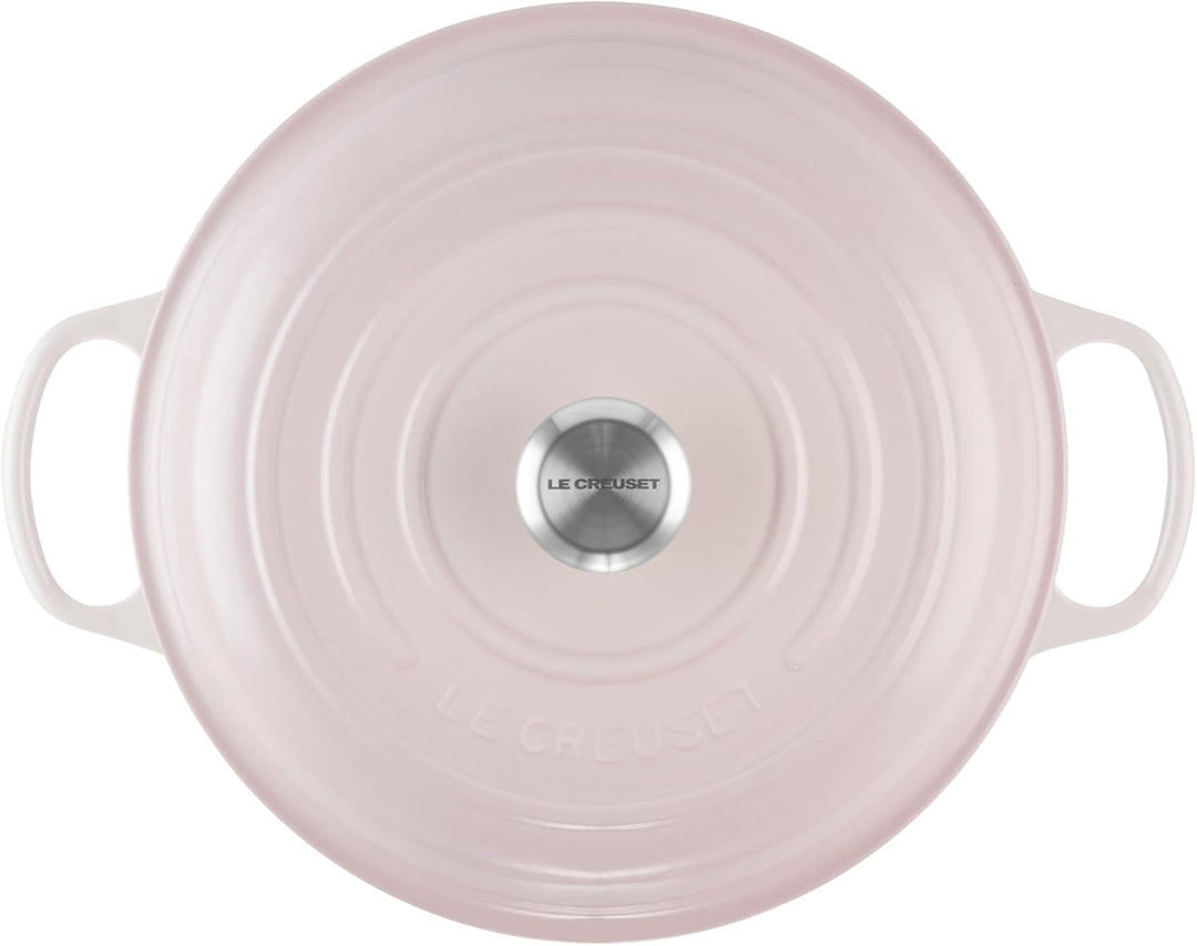 Le Creuset Signature Gusseisen Gourmet-Profitopf, Rund, Ø 30 cm, 3,5 l, Für alle Herdarten inkl. Ind