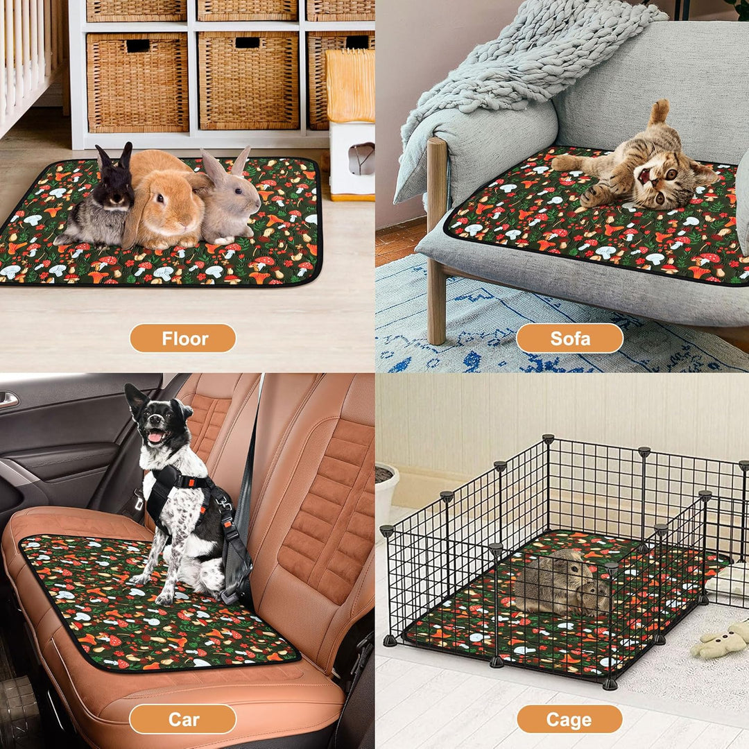 2 Stück PIPI Pads für Meerschweinchen, Super Saugfähig Kleintier Pee Pads, Wasserdichte Pipipads für