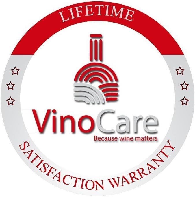 VINOCARE Weinbelüfter , Dekantierer mit Tropfenfrei Standfuss , Profi Version mit 1x Folienschneider