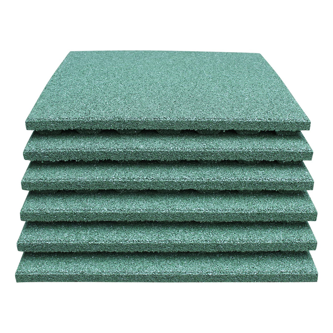 6x Fallschutzmatte 50x50x4cm Grün Yoga Training Turnmatte Indoor Outdoor Fitness Workout
