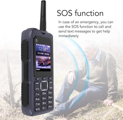 Entsperrtes Senioren-Handy 2G Retro Vier-Karten-Vier-Standby-2400-mAh-Akku Groötasten-Handy mit Ante