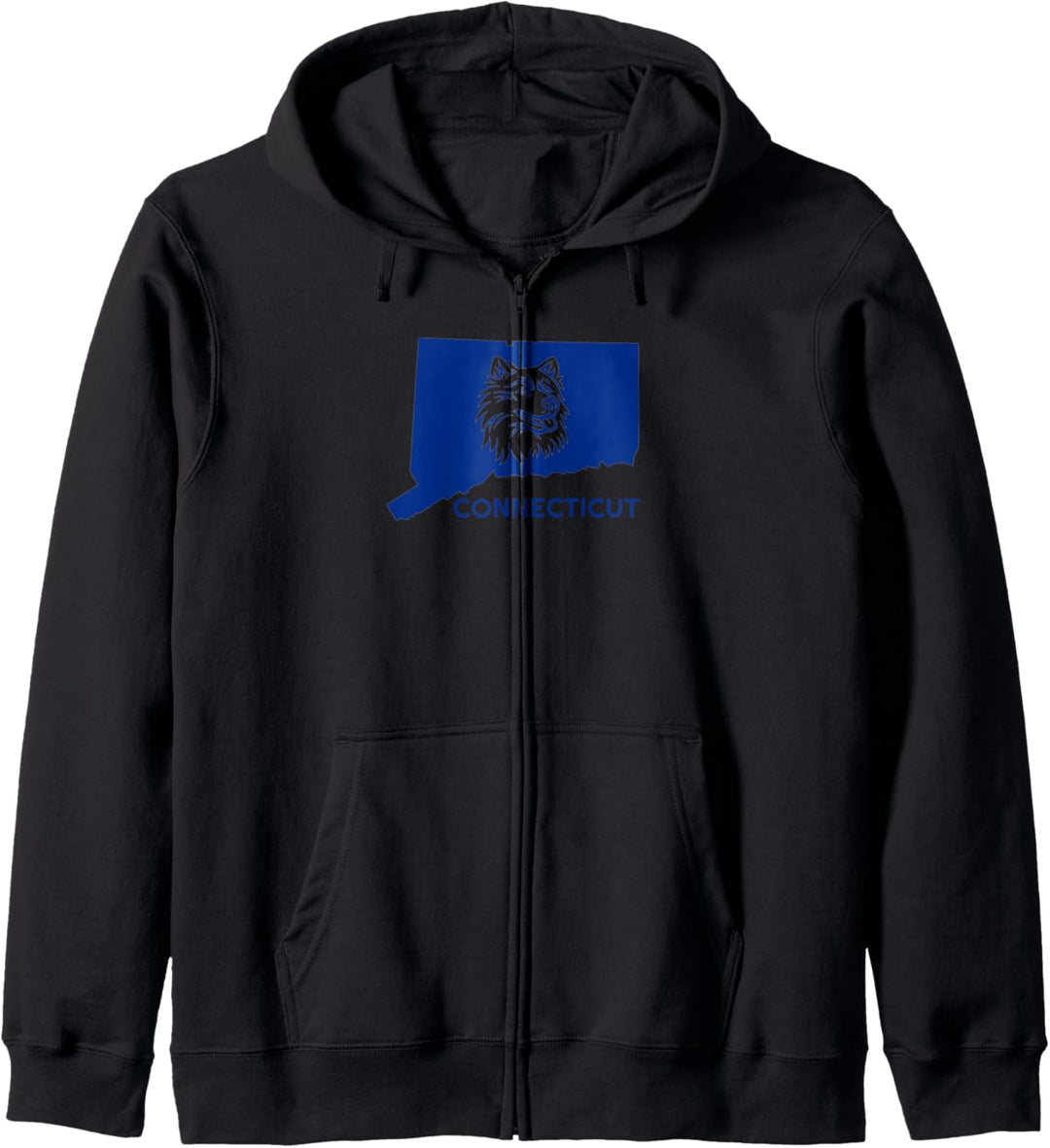 Liebe CT New England Silhouette Heimatstaat Von Connecticut Kapuzenjacke