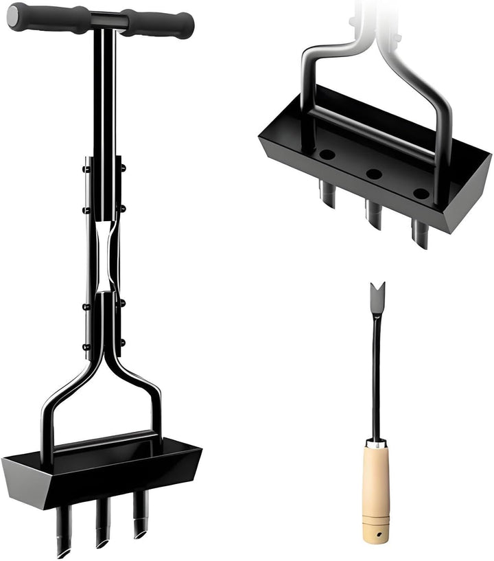 Grass Aerator für Lawn Aerator Tool | Iron Manual Lawn Core Aerator – Ausrüstung zur Pflege von Kräu