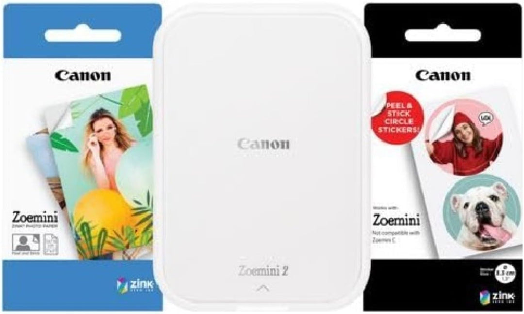 Canon Zoemini 2 Mini Fotodrucker mobil tragbar unterwegs Hosentasche Printing KIT &amp; ZP-2030 Original
