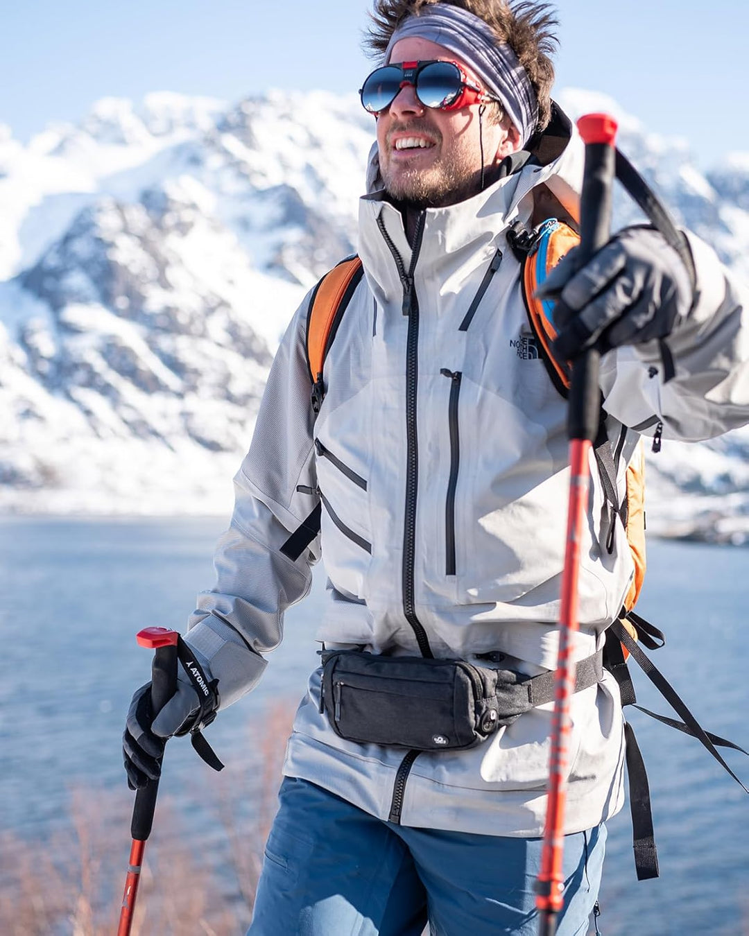 WATERFLY Bauchtasche Hüfttasche Herren Damen: Klein Gürteltasche Sport Bum Hip Bag Männer Frauen Wai