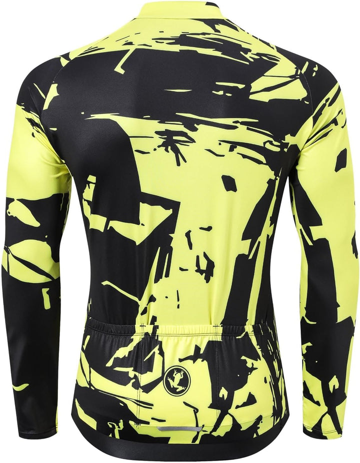 UGLY FROG FBAFu 2025 Langarm, Fahrradbekleidung T Shirt für Männer, Atmungsaktive Cycling Jersey Sch