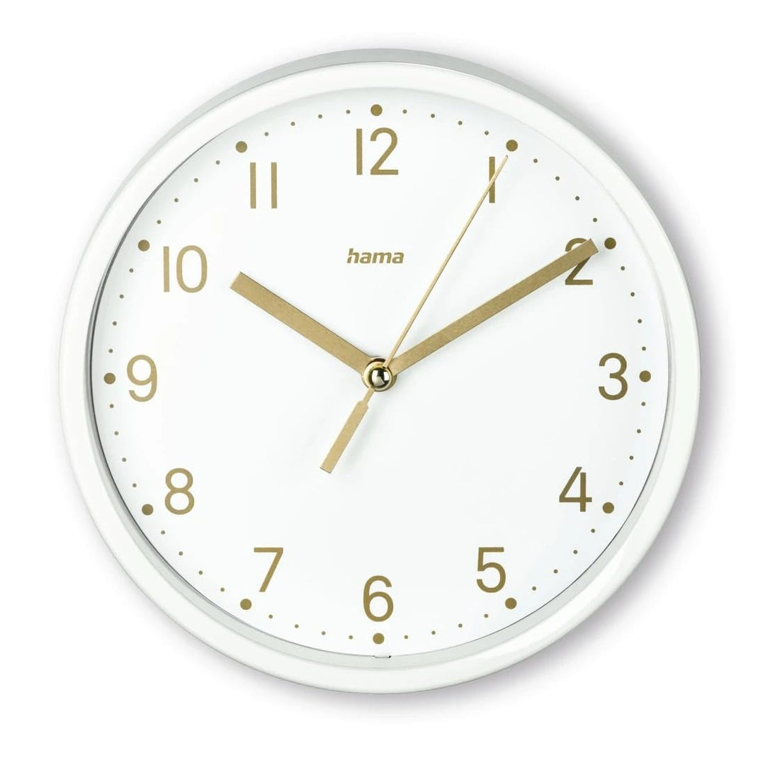 Hama Tischuhr (Uhr ohne Tickgeräusche, analog, kleine Standuhr, dezentes, modernes Design, Quarzuhr