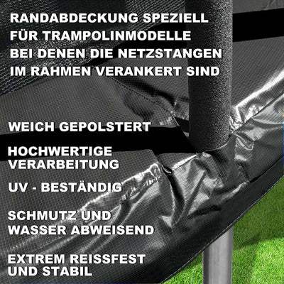 Baunsal® Trampolin Randabdeckung Ø 183 244 250 275 300 305 335 366 370 396 400 427 430 457 460 487 4
