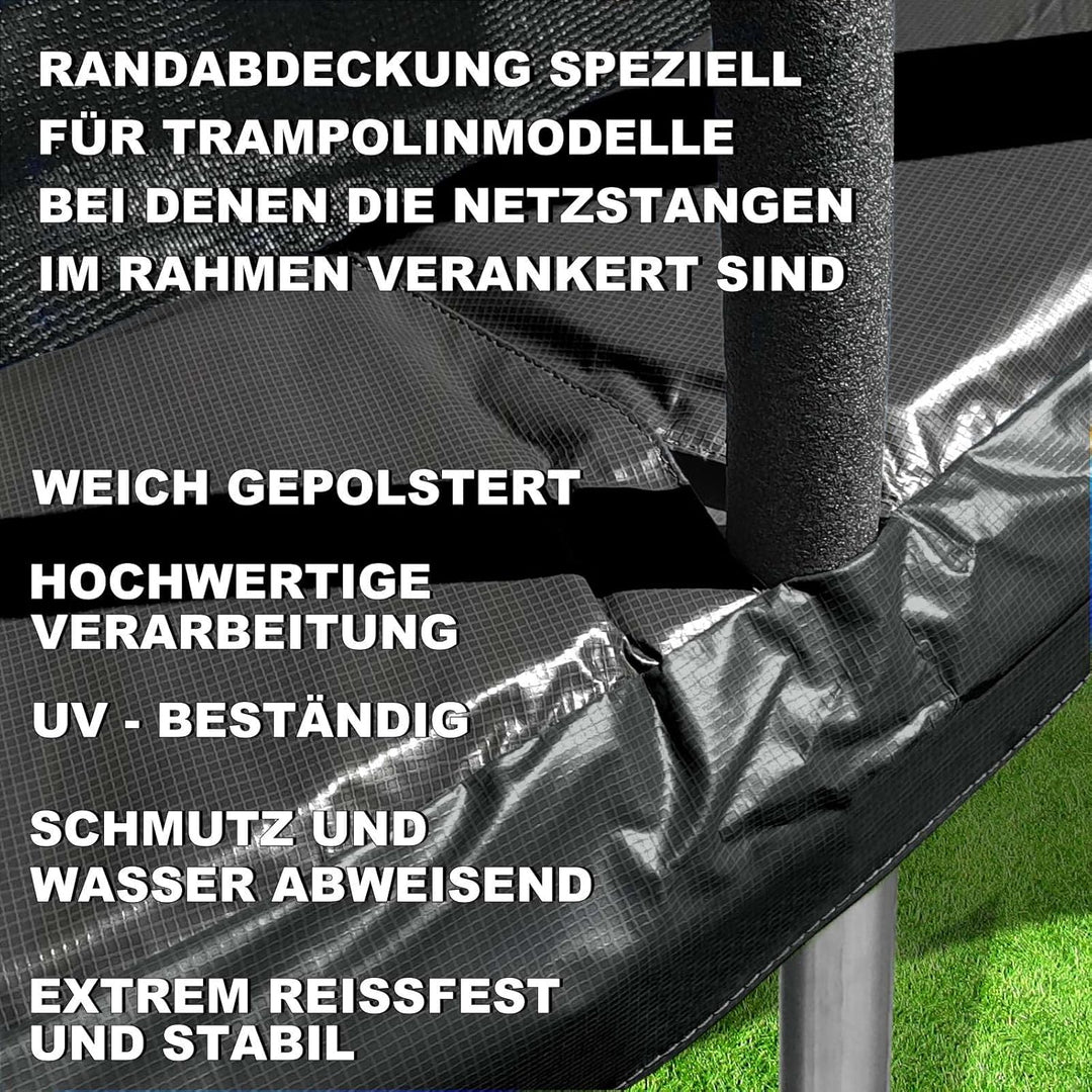 Baunsal® Trampolin Randabdeckung Ø 183 244 250 275 300 305 335 366 370 396 400 427 430 457 460 487 4