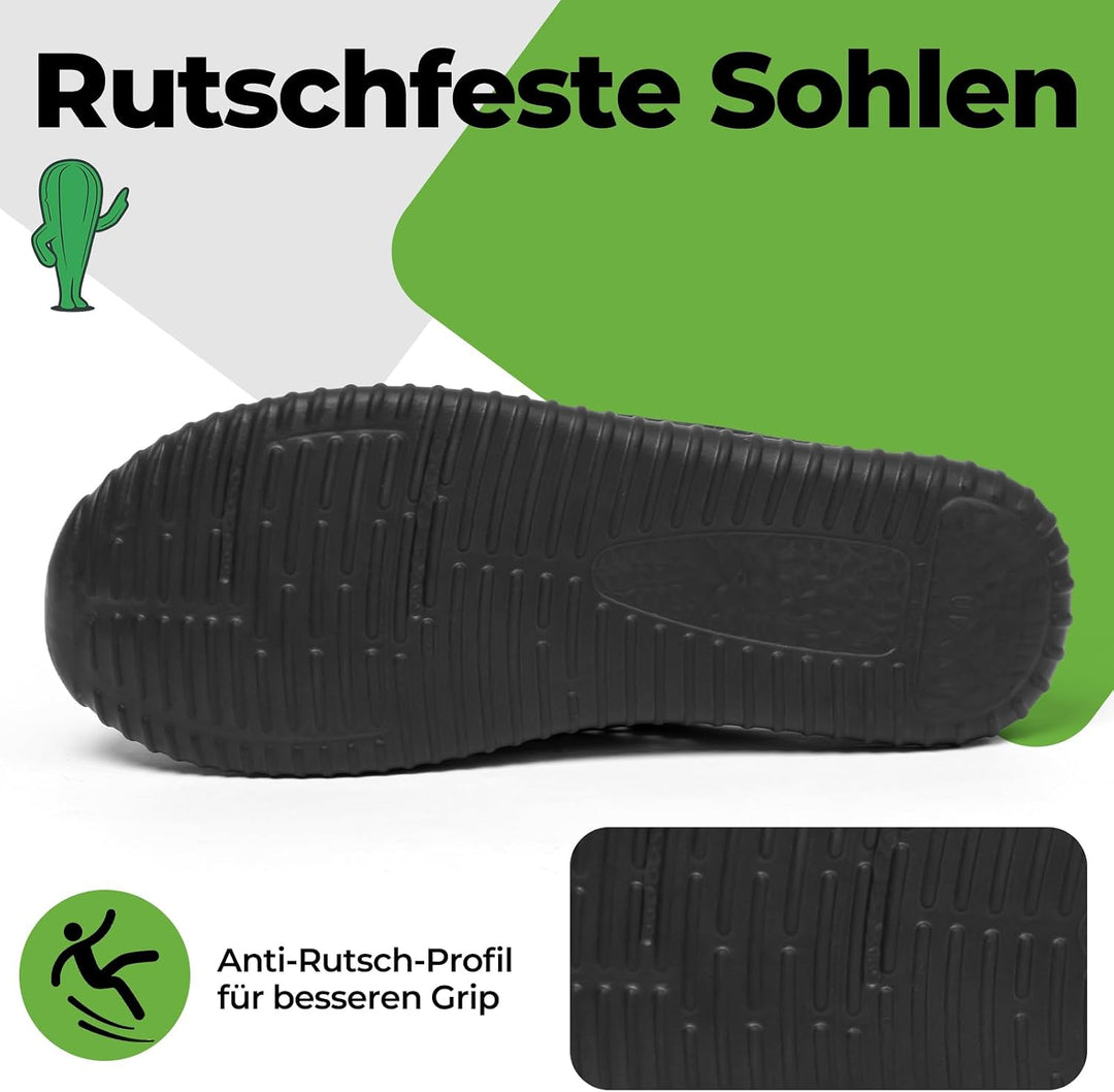 SAGUARO Clogs Pantoletten Herren Damen Sommer Atmungsaktiv Hausschuhe Gartenschuh Beach Slipper Gr.3